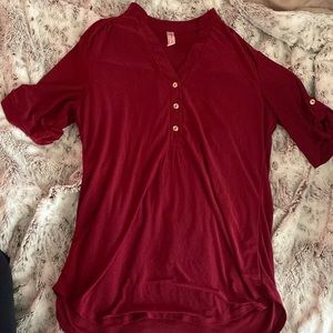 Maroon dress shirt